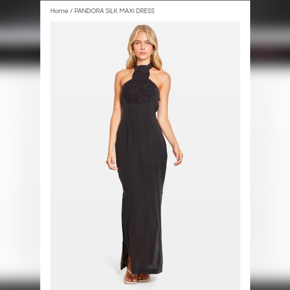 Tuchuzy Pandora Silk Maxi Dress, size L